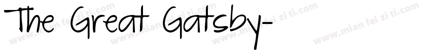 The Great Gatsby字体转换